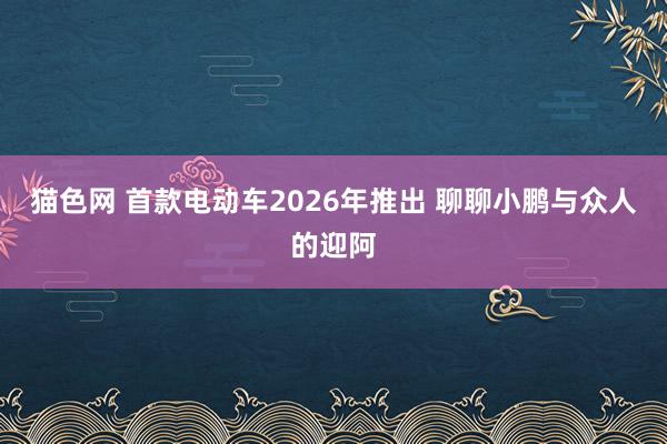 猫色网 首款电动车2026年推出 聊聊小鹏与众人的迎阿