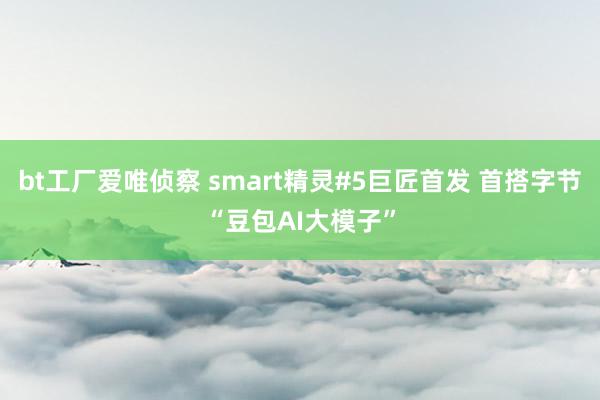 bt工厂爱唯侦察 smart精灵#5巨匠首发 首搭字节“豆包AI大模子”